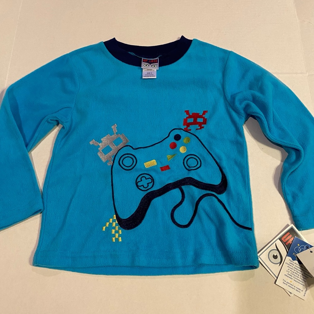 Up Late Boys Gamer Pajama Top